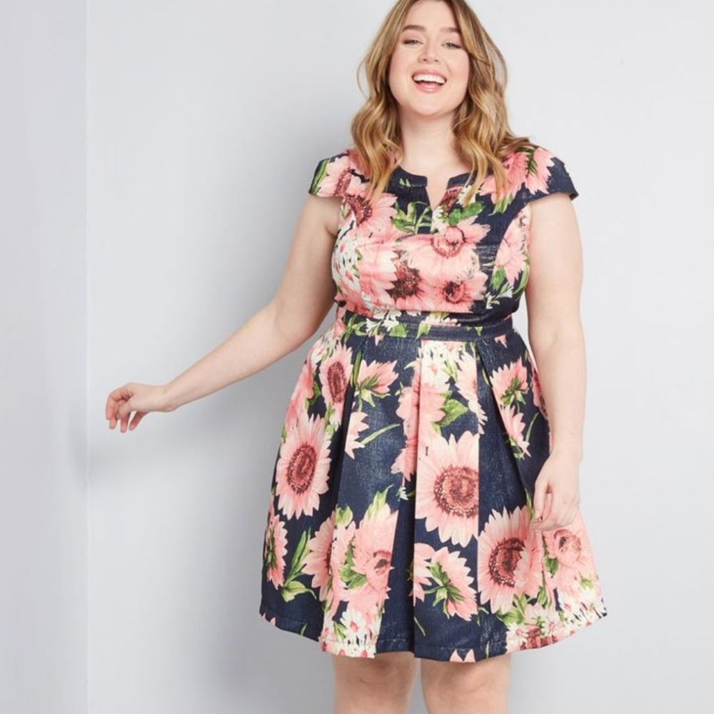 Modcloth | Personal Boldness Fit & Flare Dress